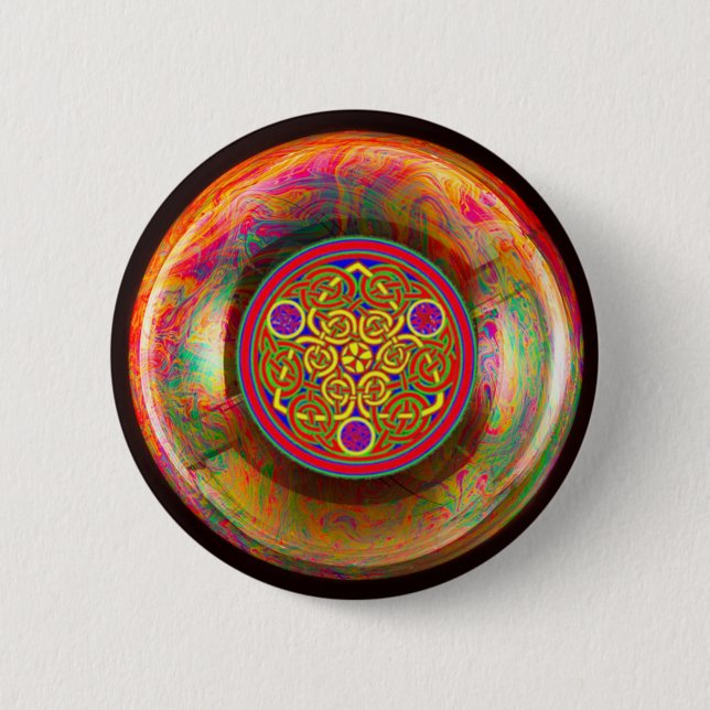 Pretty Celtic Knot Button (Front)