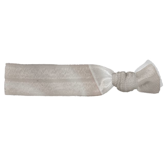Pretty Champagne Gold Romantic Faux Satin Wedding Elastic Hair Tie (Right)