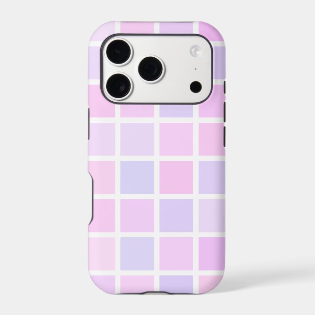 Pretty Checkered Pattern Case-Mate iPhone Case (Back)