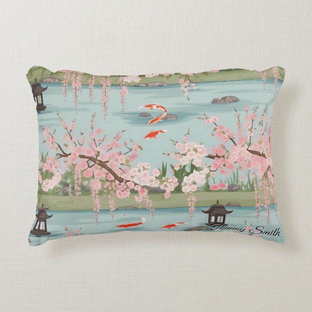 Pretty Cherry Blossom Pillows Floral Charm (Front)