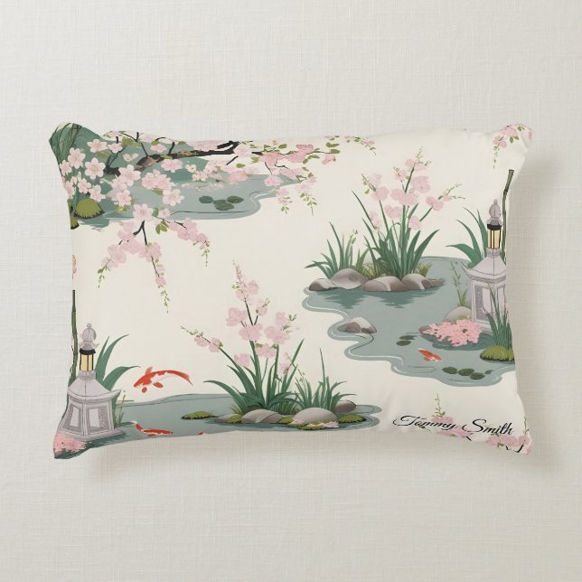 Pretty Cherry Blossom Pillows Floral Charm (Front)