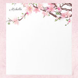 Pretty Cherry Blossoms Notepad YOUR TEXT<br><div class="desc">Pretty Cherry Blossoms Notepad YOUR TEXT or Name</div>