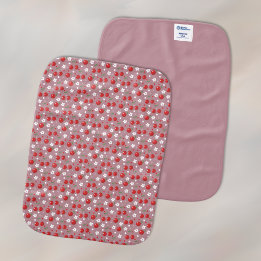 Pretty Cherry Pattern Burp Cloth