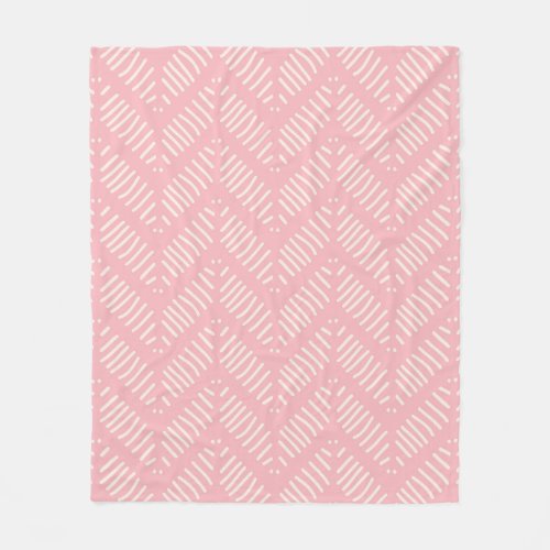 Pretty Chevron Pattern Pink Pattern Fleece Blanket