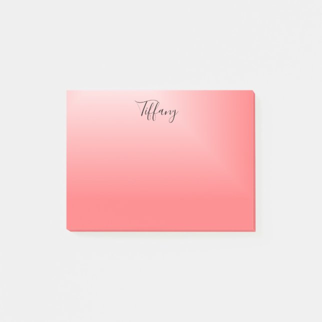 Pretty Chic Ombre Post-it Notes (Front)