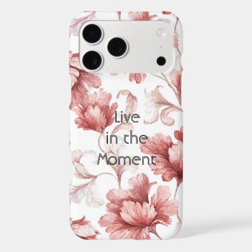 Pretty Chic Red Flowers iPhone 17 Pro Max Case