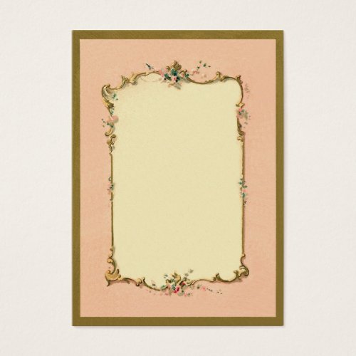 Pretty Chic Vintage French Blank Page Border Business Cards