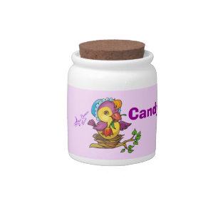 Pretty Chick Candy Jar