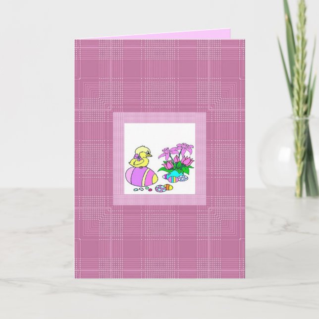 Pretty Chick Easter Card (Front)
