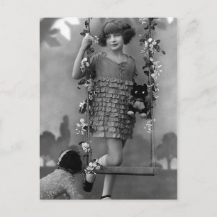 "Pretty Child" Vintage Photograph Postcard