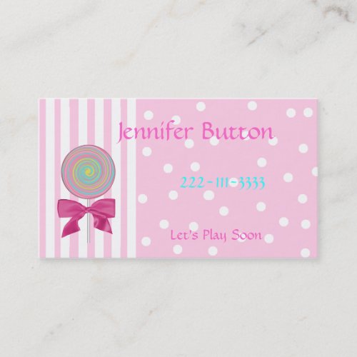 Pretty Childrens Profile card / Calling Card Business Cards