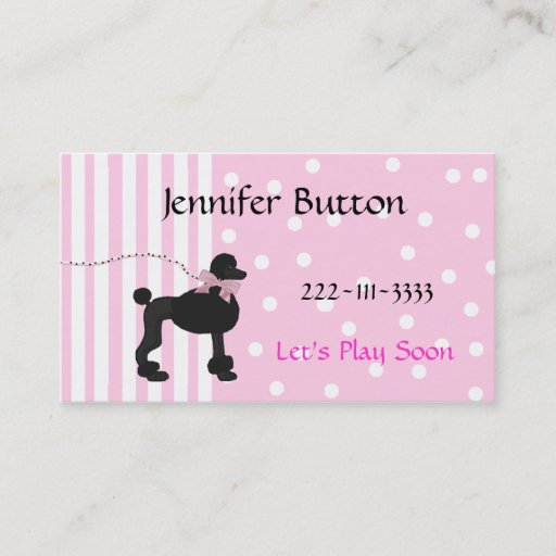 Customizable Pretty Childrens Profile card / Calling Card Business Cards