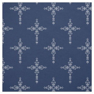 Pretty Christian Cross Religious Fabric