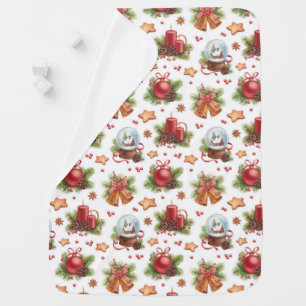 Pretty Christmas baby blanket