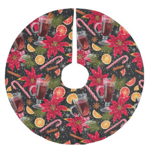Pretty Christmas Pattern Brushed Polyester Tree S Skirt