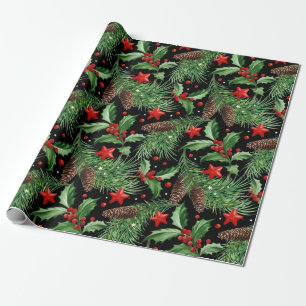 Pretty Christmas Pattern Wrapping Paper