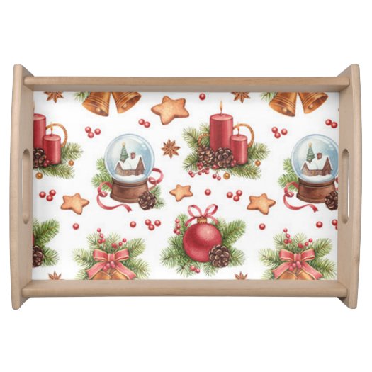 Pretty Christmas Serving Tray