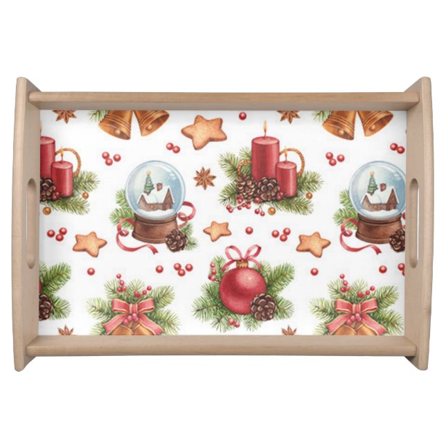 Pretty Christmas Serving Tray (Front)