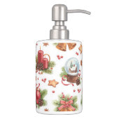Pretty Christmas Toothbrush Holder Soap Dispenser (Right)
