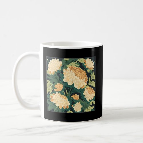 Pretty Chrysanthemum Flower Illustration Coffee Mug