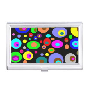Pretty Circles Business Card Holder