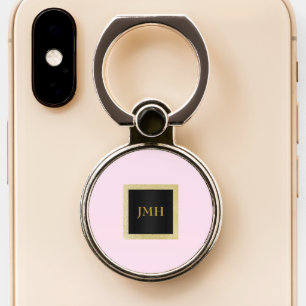 Pretty Classic Pink Gold phone grip ring holder
