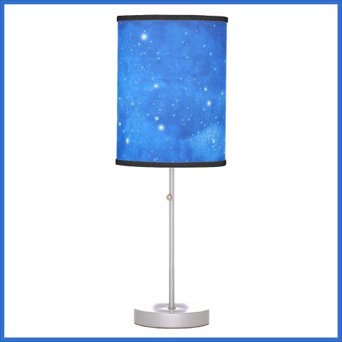 Pretty Cobalt Blue Space Table Lamp