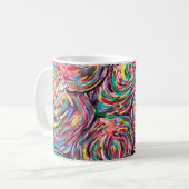 Pretty coffee mug, artsy mug, painters mug (Front Left)