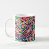 Pretty coffee mug, artsy mug, painters mug (Left)