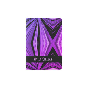 Pretty Color Diamond Design Passport Holder