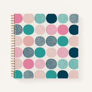 Pretty Colored Polka Dots Notebook