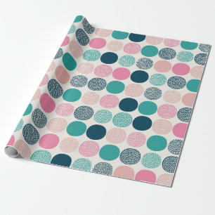 Pretty Colored Polka Dots Wrapping Paper