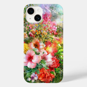Pretty Colored Watercolor Floral Case-Mate iPhone 14 Case