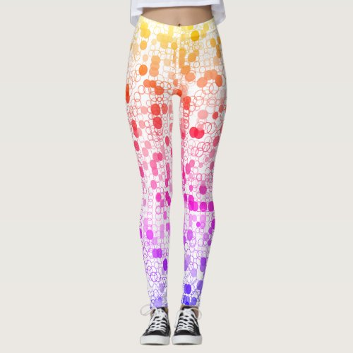 Pretty Colorful Circles Leggings