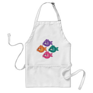 Pretty Colorful Fish Apron