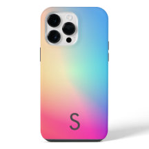 Pretty Colorful Gradient Custom Monogram Modern