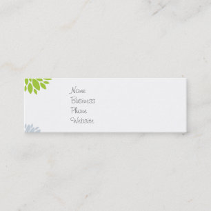 Pretty Colorful Hippie Elephant Flower Power Mini Business Card