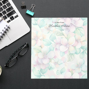 Pretty Colorful Pastel Floral Stylish Notepad