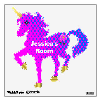 Pretty Colorful Unicorn Wall Decal