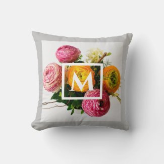 Pretty, Colorful & Vibrant Floral Monogram