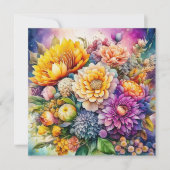 Pretty Colorful Watercolor Ai Art Flowers (Front)