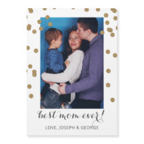 Pretty Confetti Mothers Day Photo Card
