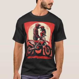 Pretty cool dirt bike couple for Valentines Day T-Shirt