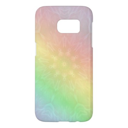 Pretty Cool Pastel Rainbow Mandala design Samsung Galaxy S7 Case