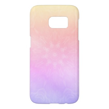 Pretty Cool Pastel Rainbow Mandala design Samsung Galaxy S7 Case