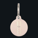 Pretty copper rose gold pineapple & blush pink pet ID tag<br><div class="desc">Elegant and modern faux rose gold pineapple.</div>