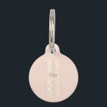 Pretty copper rose gold pineapple & blush pink pet ID tag<br><div class="desc">Elegant and modern faux rose gold pineapple.</div>