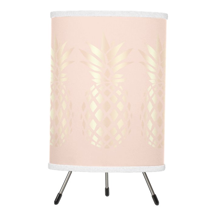 rose gold tripod lamp
