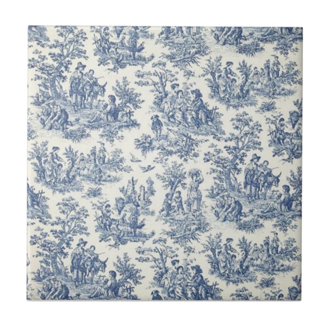 Pretty Cornflower Ceramic Tile Design (Front)