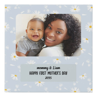 pretty costum photo Faux Wrapped Canvas Print